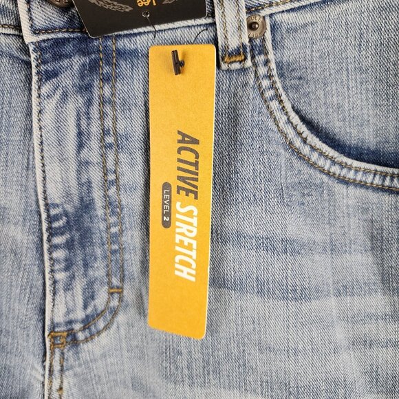 Lee Jeans Mens 34x32 Blue Straight Fit Straight Leg Active Stretch NWT - Picture 9 of 12